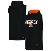 Cincinnati Bengals MSX by Michael Strahan Captain Sleeveless Hoodie T-Shirt Black