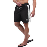 Las Vegas Raiders G-III Sports by Carl Banks Streamline Volley Swim Shorts Black