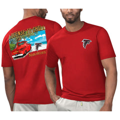 Atlanta Falcons Margaritaville Licensed to Chill T-Shirt Red