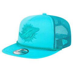 New Era Miami Dolphins Aqua Active Tone Golfer Snapback Hat