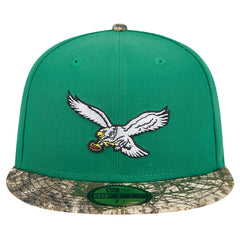 New Era Philadelphia Eagles Kelly Green Active Two-Tone Camo 59FIFTY Fitted Hat