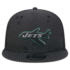 New Era New York Jets Black Midnight Ink Pop Outline 9FIFTY Snapback Hat