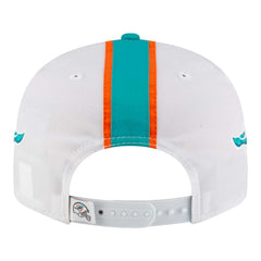 Miami Dolphins New Era Helmet 9FIFTY Snapback Hat White