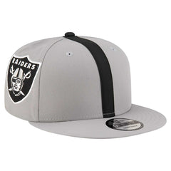 Las Vegas Raiders New Era Helmet 9FIFTY Snapback Hat Gray
