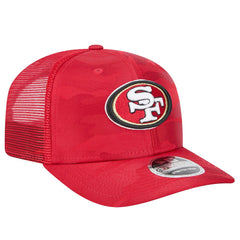 San Francisco 49ers New Era Adventure Camo Trucker 9SEVENTY Stretch-Snap Adjustable Hat Scarlet