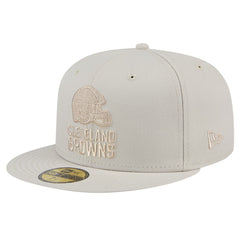 Cleveland Browns New Era Color Pack 59FIFTY Fitted Hat Stone