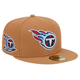 Tennessee Titans New Era Color Pack 59FIFTY Fitted Hat with Side Patch Tan