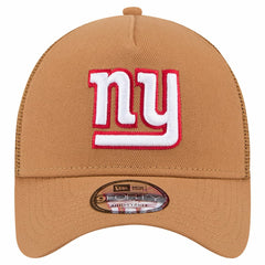 New York Giants New Era Color Pack A-Frame Trucker 9FORTY Adjustable Hat Brown
