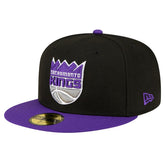 Sacramento Kings 2-Tone 59FIFTY Fitted Hat Black/Purple