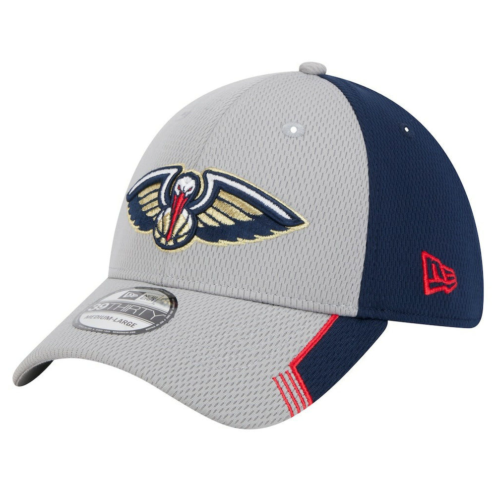 New Orleans Pelicans Active Trim 39THIRTY Flex Hat Gray/Navy