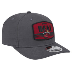 Miami Heat Team Elevated Patch 9SEVENTY Adjustable Hat Graphite