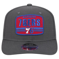 Philadelphia 76ers Team Elevated Patch 9SEVENTY Adjustable Hat Graphite
