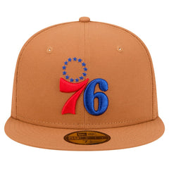 Philadelphia 76ers Color Pack 59FIFTY Fitted Hat Tan