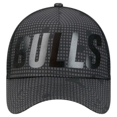 Chicago Bulls Male Adult Midnight Ink Tonal A-Frame Trucker 9FORTY Adjustable Hat Black