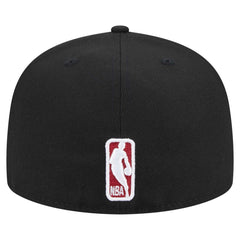 Miami Heat Sport Night Script Sided 59FIFTY Fitted Hat Black