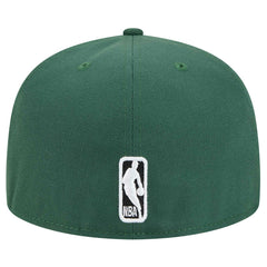 Milwaukee Bucks Sport Night Script Sided 59FIFTY Fitted Hat Hunter Green