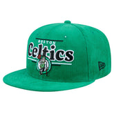 Boston Celtics Throwback Display Corduroy 9FIFTY Snapback Hat Kelly Green