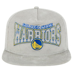 Golden State Warriors Throwback Corduroy Golfer Snapback Hat Gray