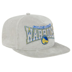 Golden State Warriors Throwback Corduroy Golfer Snapback Hat Gray