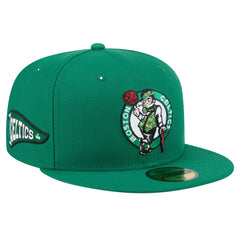 Boston Celtics Throwback Pennant 59FIFTY Fitted Hat Kelly Green