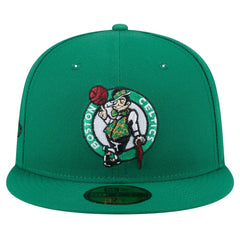 Boston Celtics Throwback Pennant 59FIFTY Fitted Hat Kelly Green