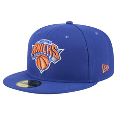 New York Knicks Throwback Pennant 59FIFTY Fitted Hat Blue