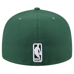Milwaukee Bucks Throwback Pennant 59FIFTY Fitted Hat Hunter Green