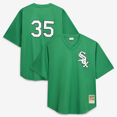 MLB Frank Thomas Chicago White Sox Profile Big & Tall Cooperstown Collection Mesh Batting Practice Jersey - Kelly Green