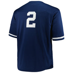 MLB Derek Jeter New York Yankees Mitchell & Ness Big & Tall Cooperstown Mesh Batting Practice Jersey - Navy