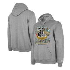 Jacksonville Jaguars New Era Retro Pullover Hoodie Heather Gray
