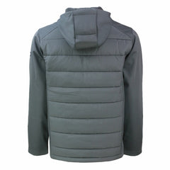 Tampa Bay Buccaneers Cutter & Buck Evoke PrimaLoft Hybrid Eco Softshell Recycled Full-Zip Hooded Jacket Gray