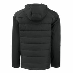 Tampa Bay Buccaneers Cutter & Buck Evoke PrimaLoft Hybrid Eco Softshell Recycled Full-Zip Hooded Jacket Black
