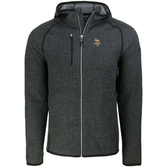 Minnesota Vikings Cutter & Buck Mainsail Full-Zip Hooded Jacket Heather Charcoal