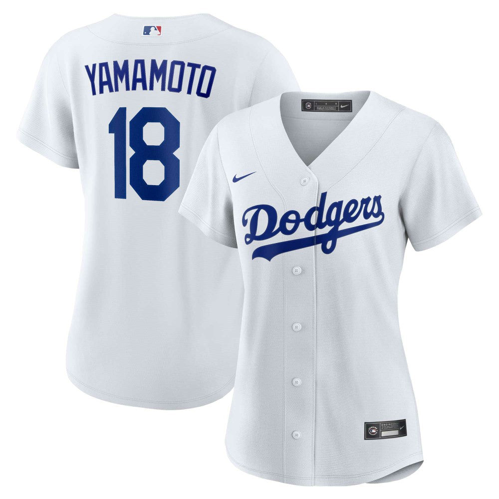 MLB Yoshinobu Yamamoto Los Angeles Dodgers Nike Women's Home Replica Player Jersey - White