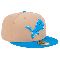 Detroit Lions New Era Logo Main 59FIFTY Fitted Hat Tan