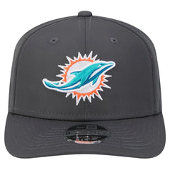 Miami Dolphins New Era Main 9SEVENTY Stretch-Snap Hat Graphite