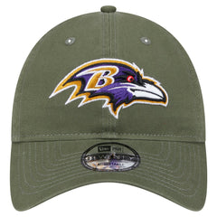 Baltimore Ravens New Era Main 9TWENTY Adjustable Hat Olive