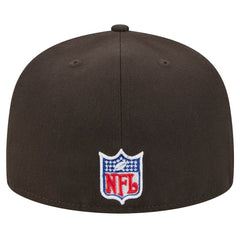 New Era Cleveland Browns Brown Throwback Main 59FIFTY Fitted Hat