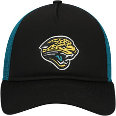 Jacksonville Jaguars New Era Youth A-Frame 9FORTY Trucker Adjustable Hat Black