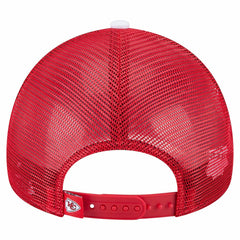 Kansas City Chiefs New Era Youth Sport Night Color Block 9FORTY A-Frame Trucker Adjustable Hat Red