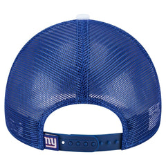 New York Giants New Era Youth Sport Night Color Block 9FORTY A-Frame Trucker Adjustable Hat Royal