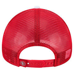 San Francisco 49ers New Era Youth Sport Night Color Block 9FORTY A-Frame Trucker Adjustable Hat Scarlet