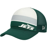 New York Jets New Era Preschool Sport Night Color Block 9FORTY A-Frame Trucker Adjustable Hat Green