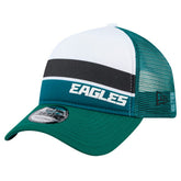 Philadelphia Eagles New Era Preschool Sport Night Color Block 9FORTY A-Frame Trucker Adjustable Hat Midnight Green