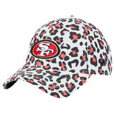 San Francisco 49ers New Era Girls Youth Active Leopard 9TWENTY Adjustable Hat White