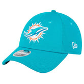 Miami Dolphins New Era Preschool Main 9FORTY Adjustable Hat Aqua