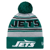New York Jets New Era Youth Main Cuffed Knit Hat with Pom Green