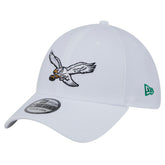Philadelphia Eagles New Era Throwback 39THIRTY Flex Hat White