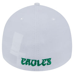 Philadelphia Eagles New Era Throwback 39THIRTY Flex Hat White