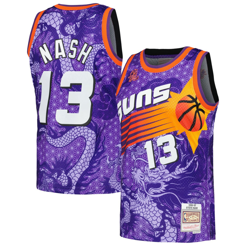 NBA Steve Nash Phoenix Suns 1996/97 Hardwood Classics Asian Heritage 6.0 Swingman Throwback Player Jersey - Purple